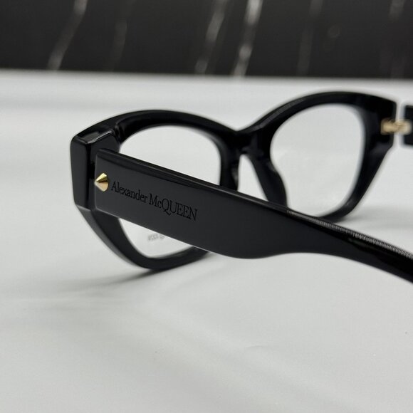 NEW ALEXANDER MCQUEEN EYEGLASSES, ALEXANDER MCQUEEN AM0410O 001 - Picture 7 of 10